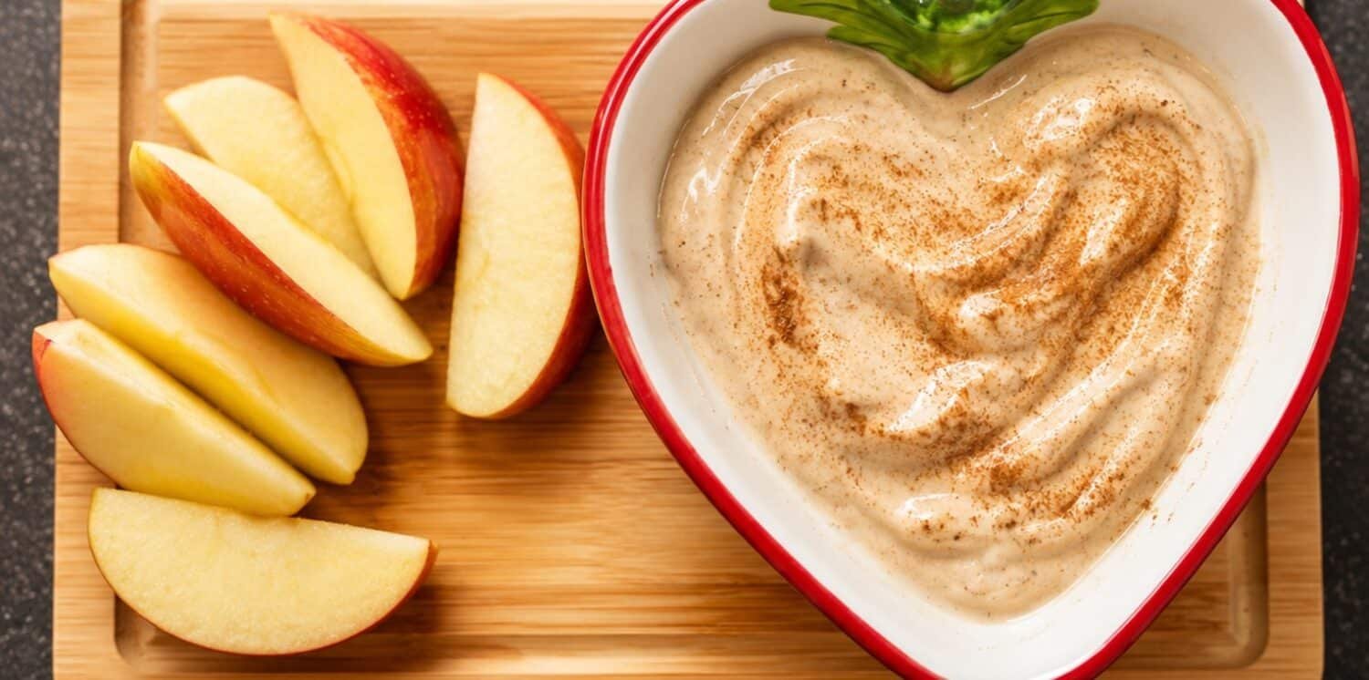 greek yogurt and nut butter dip