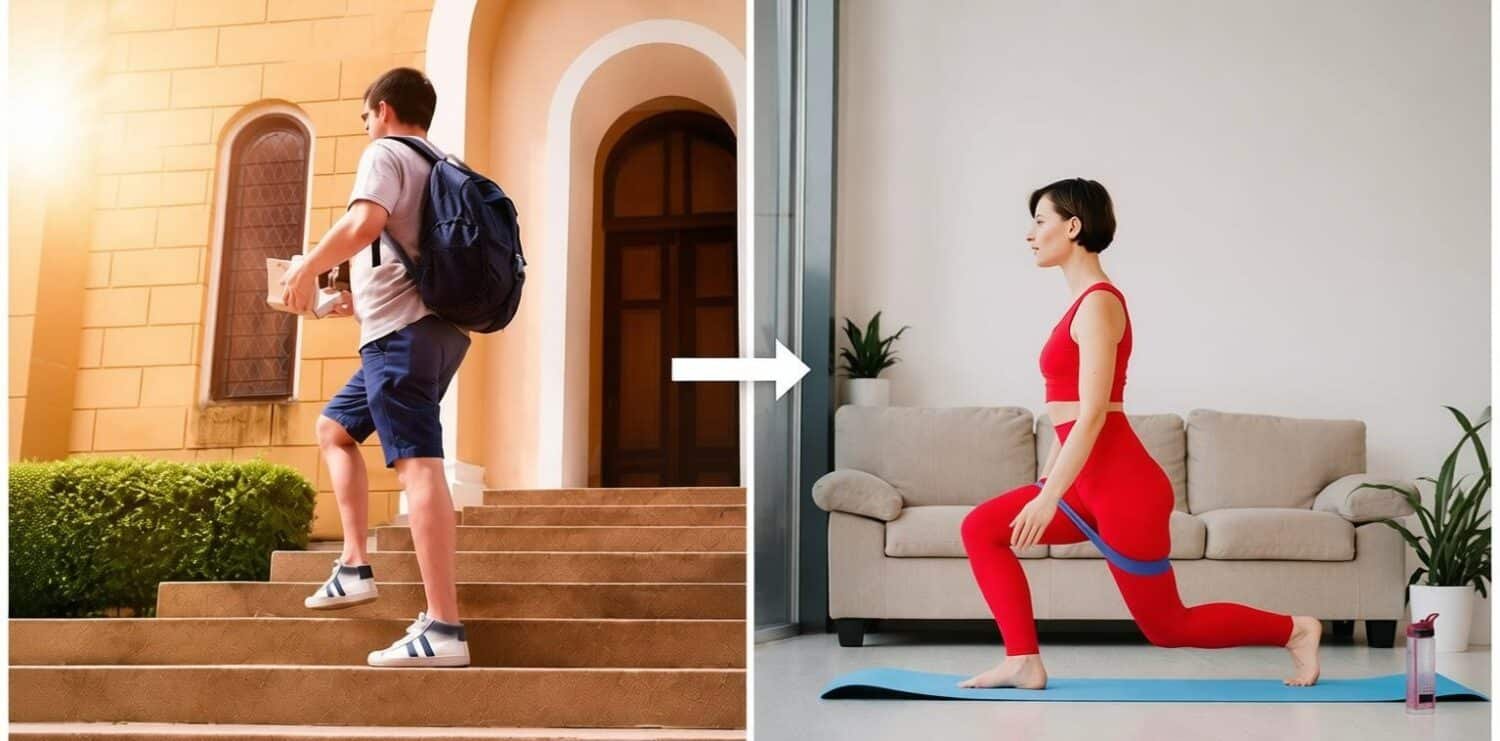 functional fitness - lunges make climb stairs easier