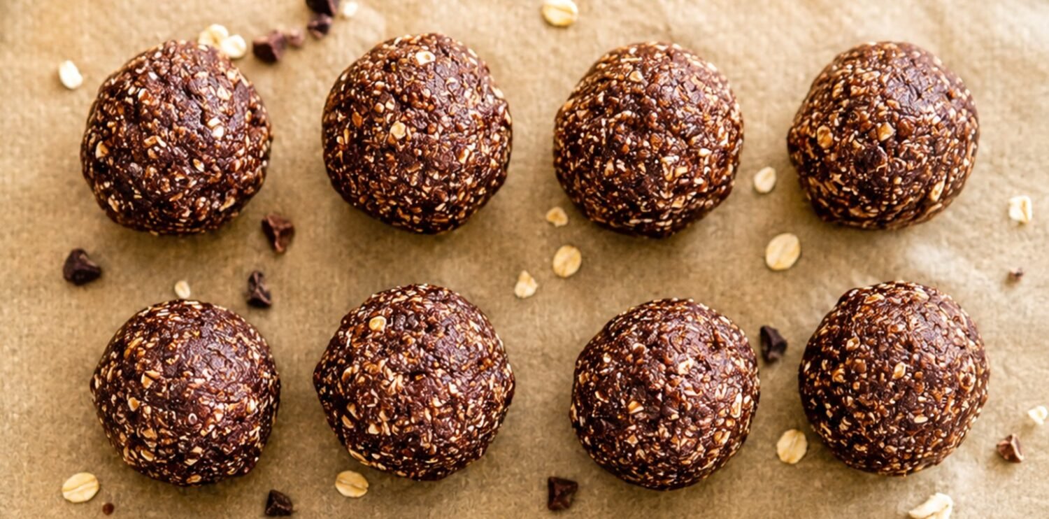 date, almonds & oats energy balls