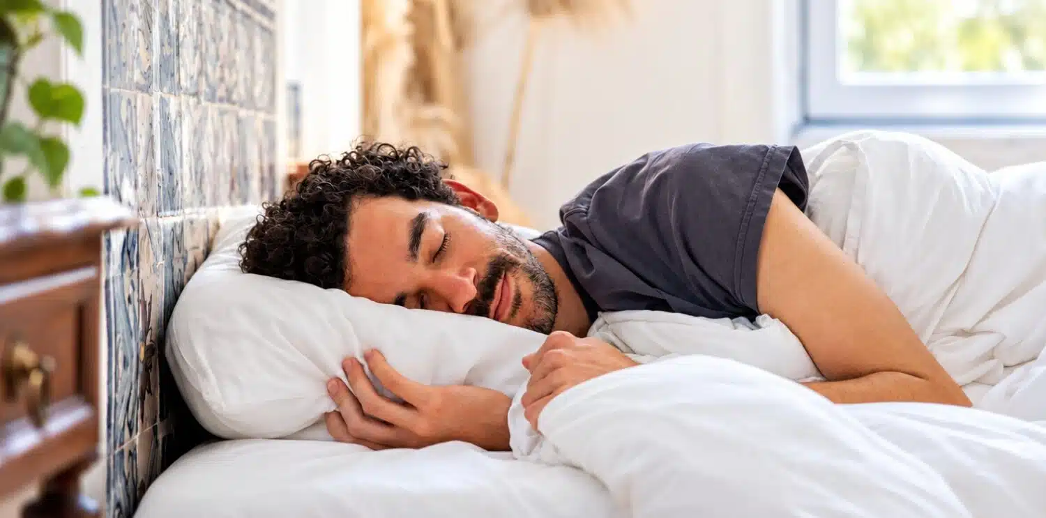A peaceful morning sleeping in a cosy bedroom
